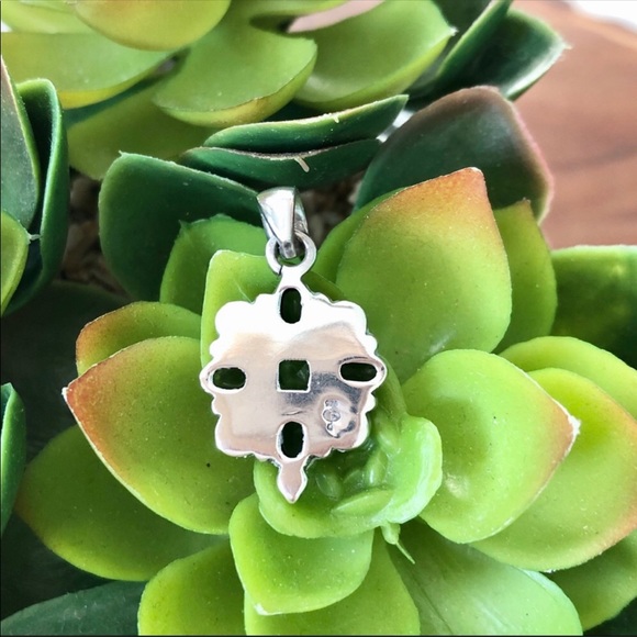 Vintage Pearl & Amethyst Sterling Silver Pendant - Picture 4 of 8